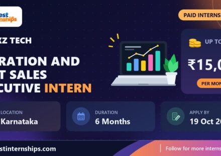 aenexz tech Operation and post sales Executive internship banner with stipend, location, duration and last date