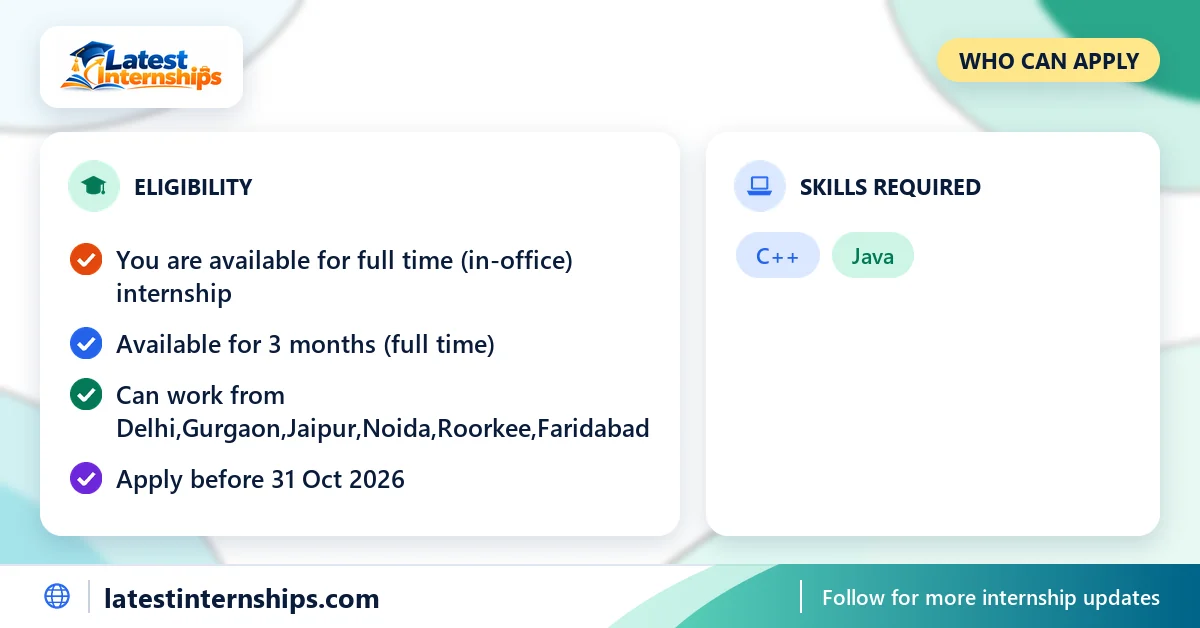 Eligibility checklist and skills for the Reinforcement Learning & Data Science internship at Arakoo