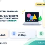 Indian Army Central Command Geoinformatics/ GIS/ Remote Sensing – Qgis Automation & Geospatial Projects internship banner with stipend, duration and last date