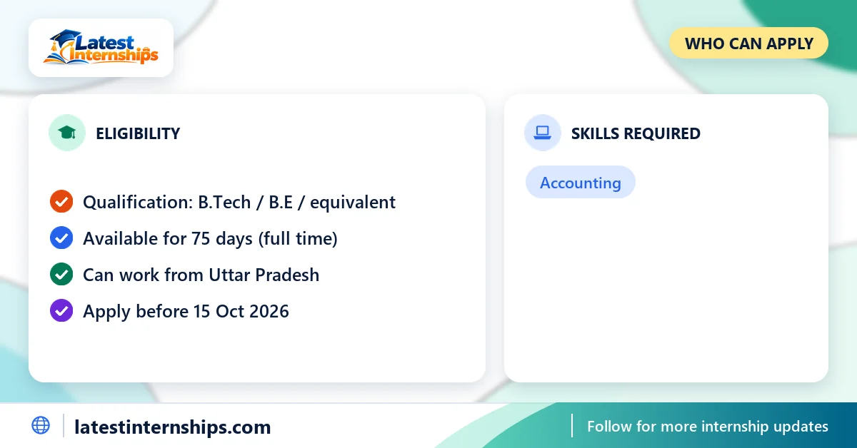 Who can apply for the Indian Army Central Command Security Related Equipment Management, Assessment & Data Automation internship, and the skills asked for
