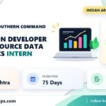 Indian Army Southern Command Application Developer for Open Source Data & Analytics internship banner with stipend, duration and last date