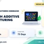 Indian Army Southern Command Niche Tech Additive Manufacturing internship banner with stipend, duration and last date