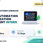 Indian Army Southern Command Process Automation and Application Development internship banner with stipend, duration and last date