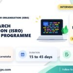 Indian Space Research Organisation (ISRO) Internship Programme 2026 banner with stipend, duration and how to apply