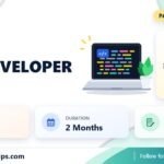 InternEzy Web Developer internship banner with stipend, location, duration and last date