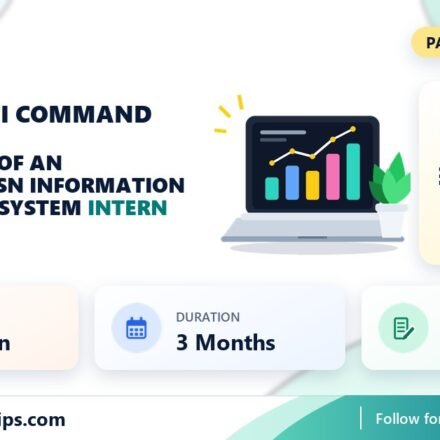Sapta Shakti Command Development of an AI-Enabled RTSN Information Management System internship banner with stipend, location, duration and last date