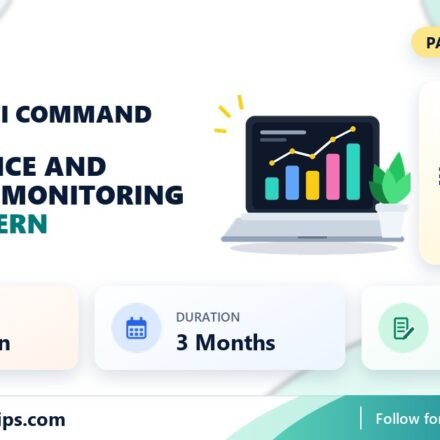 Sapta Shakti Command Maintenance and Equipment Monitoring System internship banner with stipend, location, duration and last date