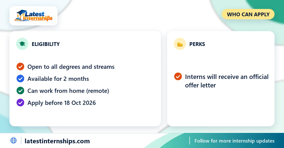 Eligibility checklist and skills for the Artificial Intelligence & Machine Learning internship at Soft Nexis Technology