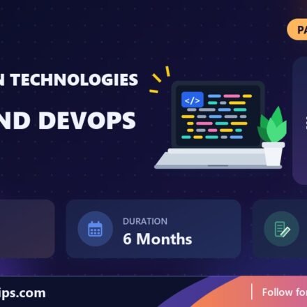 Techgration Technologies Cloud and DevOps internship banner with stipend, location, duration and last date