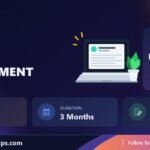 UPTOSKILLS Project Management internship banner with stipend, location, duration and last date
