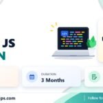 UPTOSKILLS React JS internship banner with stipend, location, duration and last date